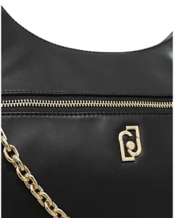 Women's Hobo Bag Black Polyurethane - Handbags
