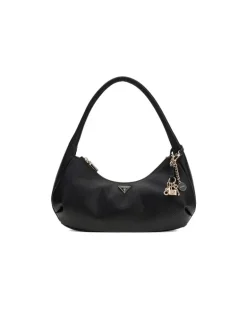 Women's Hobo Bag Black Polyurethane - Handbags