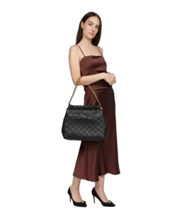 Women's Hobo Black Body Lamb Leather
