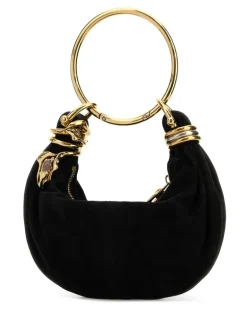 Women's Hobo Shoulder Black Suede