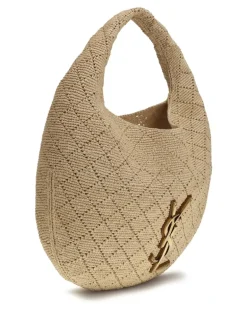 Women's Icare Hobo Bag Raffia Pale Brown-Brick Shoulder Brown/brick Beige