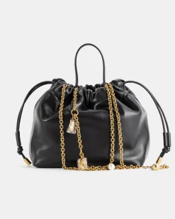 Women's Icons Clutch Black Lambskin Nappa Leather