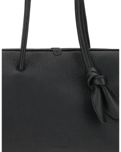 Women's Il Turismo Shoulder Bag Black Calf Leather Bos Taurus Handbags Hand