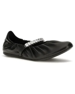 Women's Jade Ballerinas X Black-Crystal Black/crystal Flat Shoes