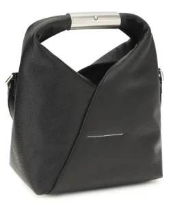 Women's Japanese Mini Handbag Black Calf Leather Bos Taurus Handbags Hand Bags