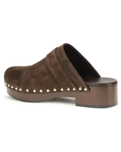 Women's Jeannette Clog Mules Chocolate Brown Sandal