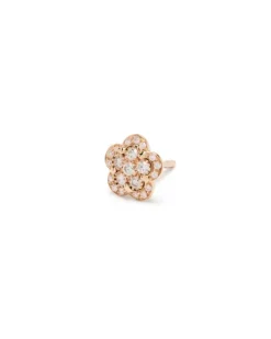 Women's 18kt Rose Gold Dei Fiori Diamond Earrings Continuty