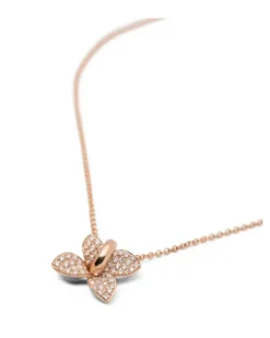 Women's 18kt Rose Gold Diamonds Necklace Ss26 W