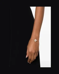 Women's 18kt Rose Gold Mother Of Pearl Princess Flower Bracelet Continuty