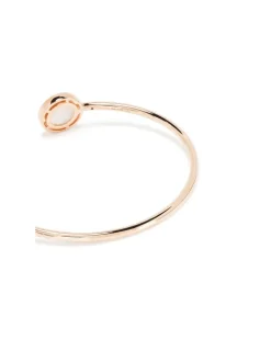 Women's 18kt Rose Gold Mother-Of-Pearl Diamond Cuff Continuty