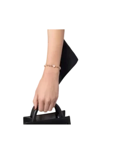 Women's 18kt Rose Gold Palazzo Ducale Diamond Bangle Bracelet Continuty