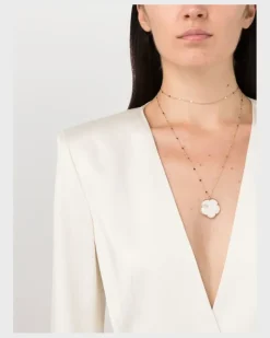 Women's 18kt Rose Gold Ton Joli Diamond Necklace Continuty