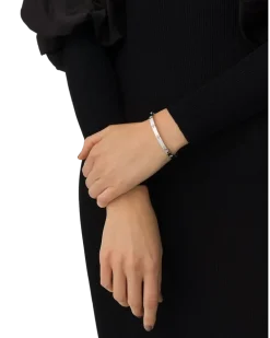 Women's 18kt White Gold Diamond Love Verona Bangle Bracelet Continuty