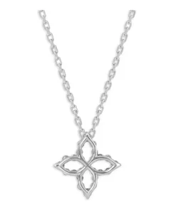 Women's 18kt White Gold Diamonds Necklace Ss26 W Silver