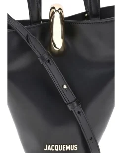 Women's La Bambola Small Bucket Bag Black Calf Leather Bos Taurus