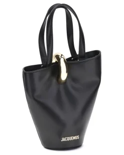 Women's La Bambola Small Bucket Bag Black Calf Leather Bos Taurus