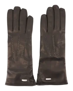 Women's Leather Calfskin Gloves Black