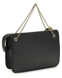 Women's Leather Crossbody Clutch N0000 Calf Bos Taurus Clutches Black
