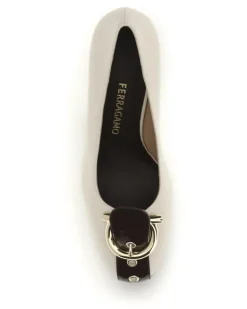 Women's Leather Pumps Seta Mascarpone Calf Bos Taurus High Heel Shoes Beige