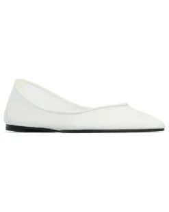 Women's Les Ballerines Ovalo Ballet Flat White Lamb Leather Principal