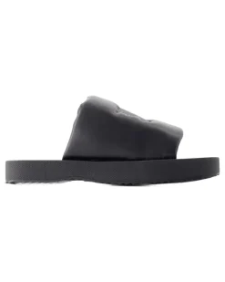 Women's Lf Knight Slipper Black Lambskin