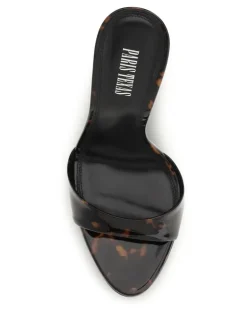 Women's Lidia Patent Leather Mules Tortoise Sandal