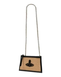 Women's Logo-Embroidered Cotton Clutch Multicolor
