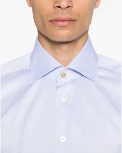 Women's Long-Sleeve Button-Down Shirt Aw25 M Lavender
