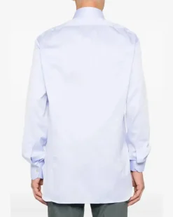 Women's Long-Sleeve Button-Down Shirt Aw25 M Lavender