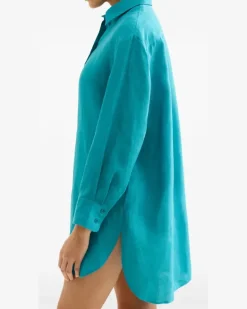 Women's Long Sleeve Shirt Ss26 W Teal