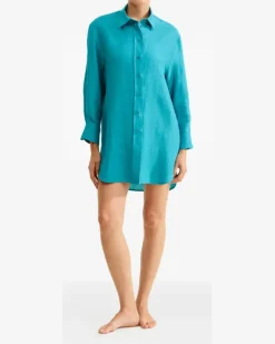 Women's Long Sleeve Shirt Ss26 W Teal