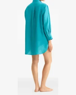 Women's Long Sleeve Shirt Ss26 W Teal