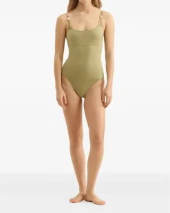 Women's Lynda Beaded-Strap Swimsuit Ss26 W Olive