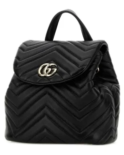 Women's Marmont Top Handle Bag Black Nappa Leather
