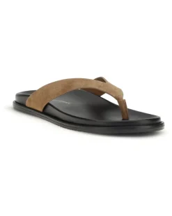 Women's Marykate Flip-Flop Sandals Doe Calf Leather Bos Taurus Brown