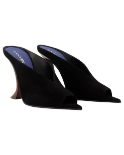 Women's Midnight Step Pumps - Leather Black Calfskin Shoes