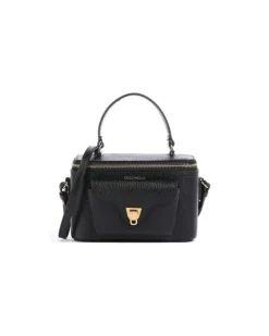 Women's Mini Crossbody Bag Black Cowhide - Crossbody-Bags