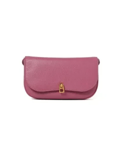 Women's Mini Crossbody Bag Rosewood Cow Leather - Crossbody-Bags Pink