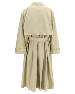 Women's Mireille Trench Eucalyptus Cotton Coat Beige