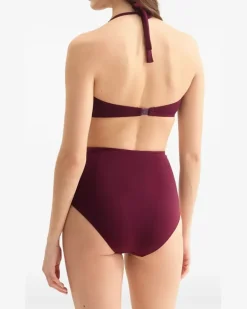 Women's Misted High-Waisted Briefs Aw25 W Burgundy