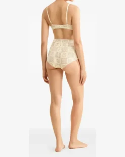 Women's Mosaic Wireless Triangle Bra Ss26 W Cream