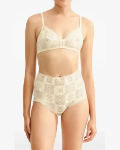Women's Mosaic Wireless Triangle Bra Ss26 W Cream