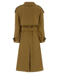 Women's Mud Canvas Fitzrovia Trench Coat Lignumbrown Polyester Cotton