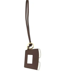 Women's Multicolor Leather Keyring Corda Agnello Portachiavi Keychains Beige