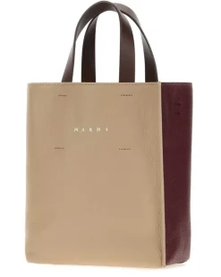 Women's Museo Top Handle Bag Beige Body Calf Leather