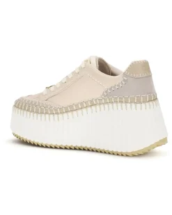 Women's Nama Wedge Sneakers Dove Grey Beige