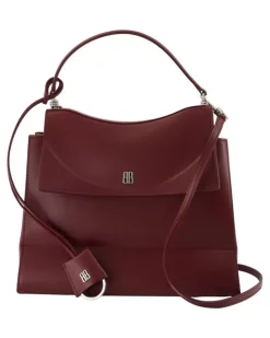 Women's Nano Top Handle Bag Burgundy Lambskin