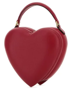 Women's Nappa Leather Top Handle Bag Red