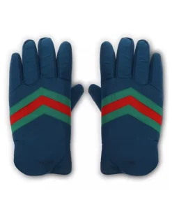 Women's Nastro Logo Gloves Beige Accessories Navy