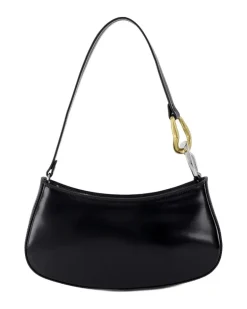 Women's Ollie Hobo Black Leather Calfskin Shoulder-hobo-bags